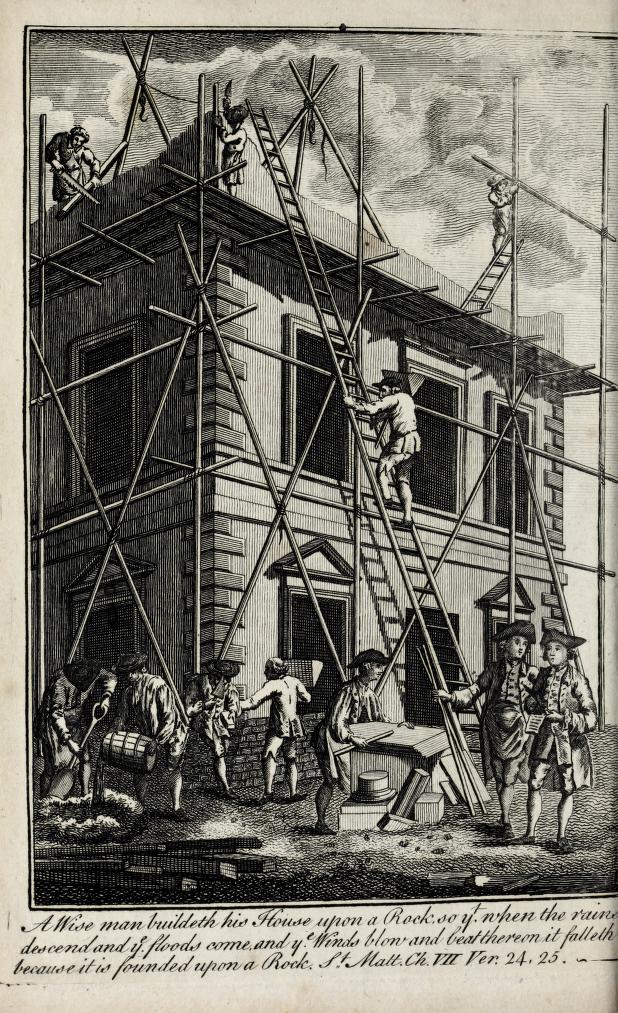 Frontispiece from Leadbeater’s The Gentleman and Tradesman’s Compleat Assistant (1769).