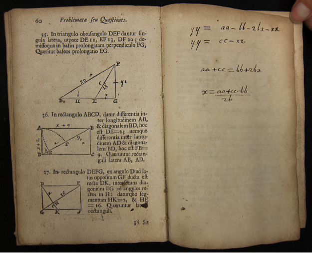 Pages from Johann Alexander's Synopsis Algebraica.