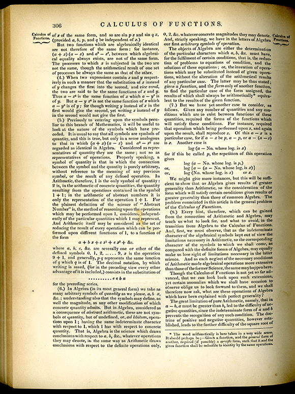 Page 306 on Calculus of Functions from the Encyclopedia of Pure Mathematics, 1847