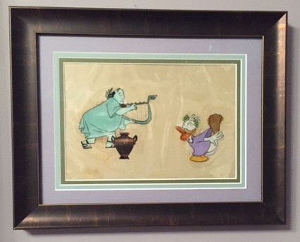 Animation cel from Donald in Mathmagic Land.