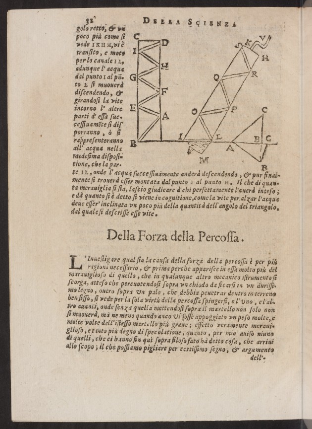 Page 32 of Galileo's Della Scienza Mecanica.