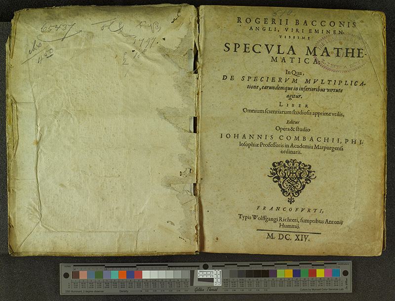 Title pages: Specula