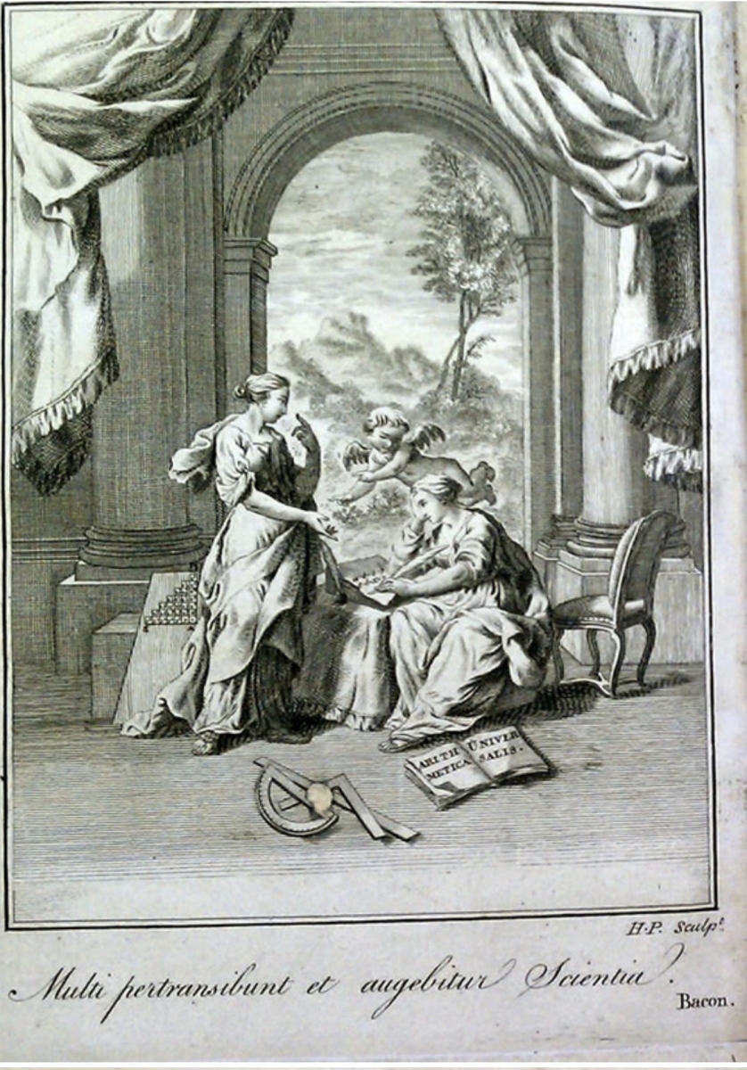 Frontispiece for 1772 second volume of Joseph Fenn's Instructions for a Drawing School.