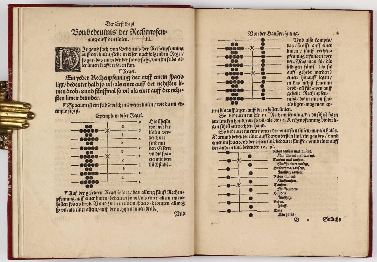 Folio 2 from Michael Stifel's 1545 Deutsche Arithmetica.