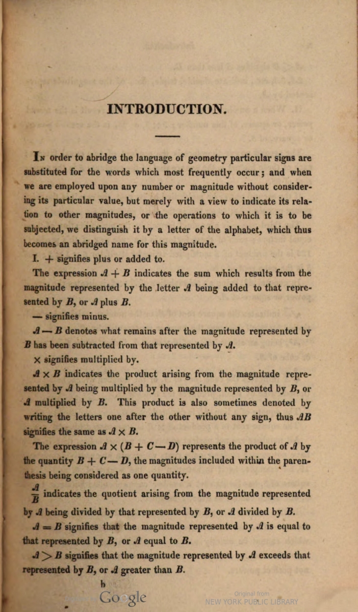 Introduction to the 1819 Elements of Geometry attributed to John Farrar.