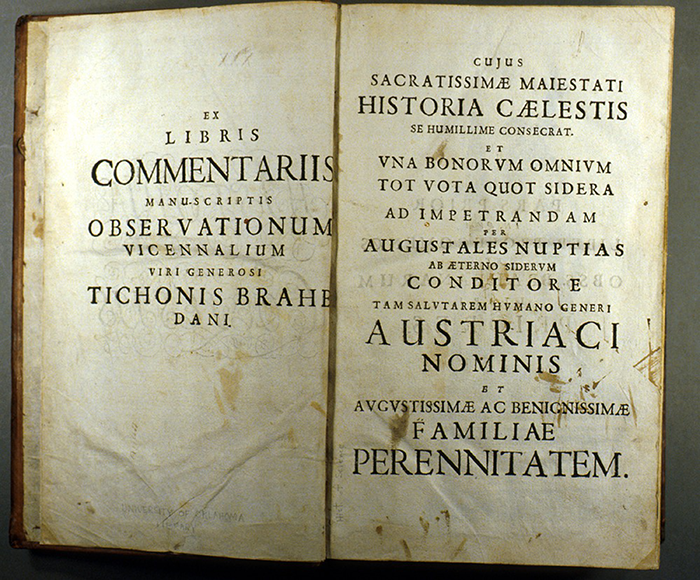 Title page of Historia caelestis by Albert Curtz, 1666