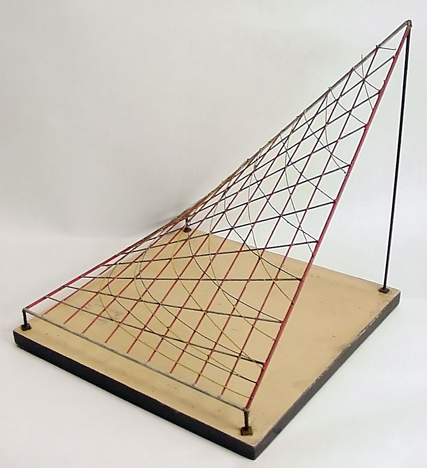Model of thermodynamic surface by Richard P. Baker, circa 1906-1935.