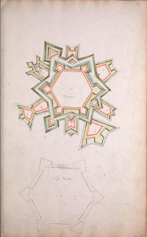 Folio 29 from Jacques Chauvet's Petit traitté de la fortification moderne.