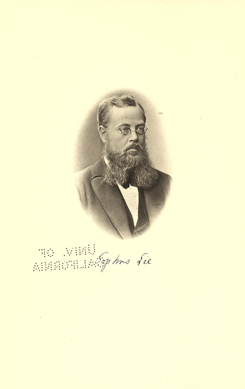Photograph of Sophus Lie from volume I of Gesammelte Abhandlungen, 1934