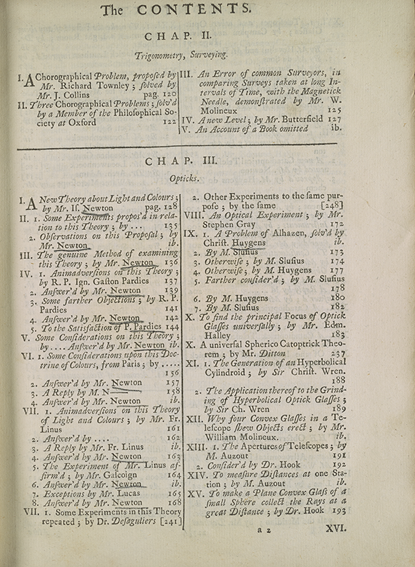 Page 25 of 1705 collection of mathematical papers from Philosophical Transactions.