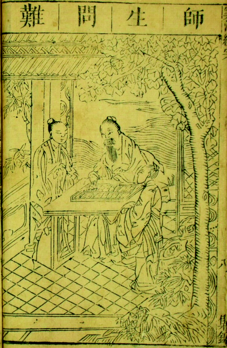 Chinese abacus as shown in 1758 printing of Suan fa tong zong.