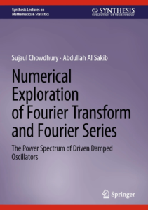 Book cover of Numberical Exploration of Fourier Transform and Fourier Series. The cover is a plain gradient of a gray-purple cover.