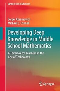 Book cover titled The Discrete Math Workbook: A Companion Manual Using Python (Second Edition) by Sergei Kurgalin and Sergei Borzunov. The background features a blend of red, gray, and blue tones with abstract digital patterns and mathematical symbols. The book belongs to the "Texts in Computer Science" series and is published by Springer, whose logo appears at the bottom right.