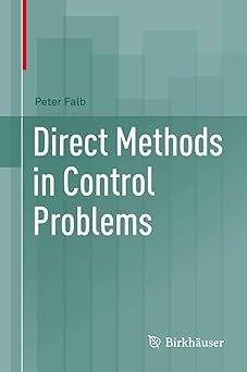 Cover of 'Direct Methods in Control Problems' by Peter Falb, featuring a minimalist design with the title and author's name prominently displayed on a solid background.